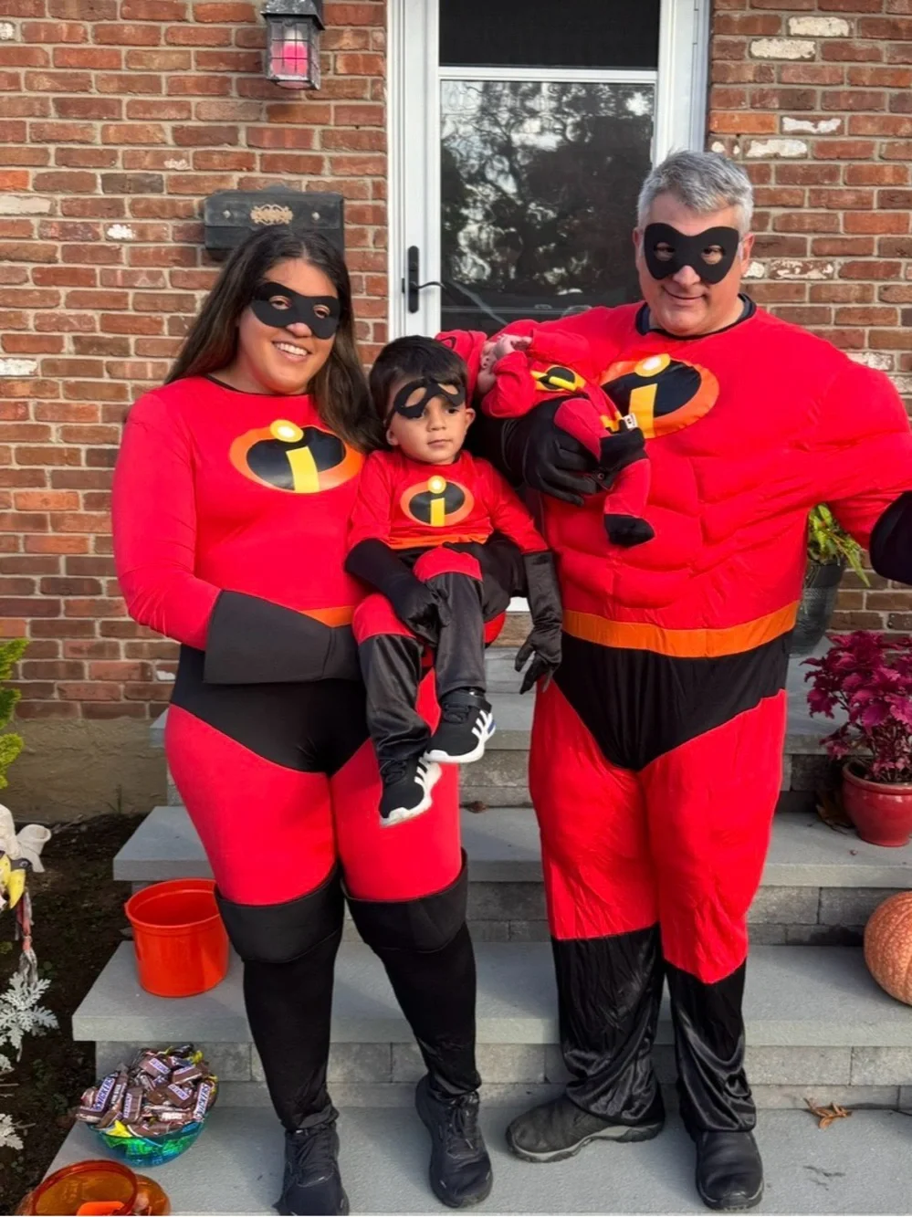 Family Red Incredibles Kids Costume - Classic Superhero Outfit